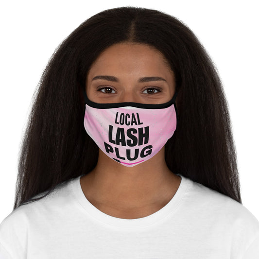 Local Lash Plug Fitted Polyester Face Mask