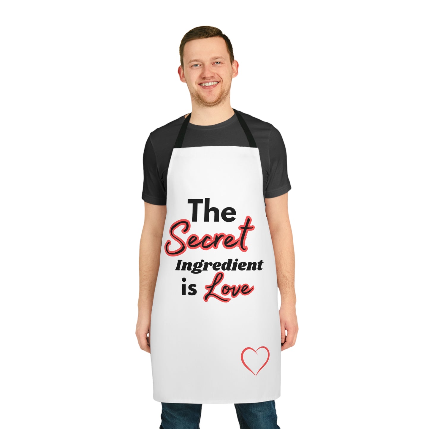 Apron (AOP) - Kitchen Apron - Chefs Cooking Apron - Adjustable, Stylish, and Durable - Cooking and Baking Essential - Valentines Day Gift