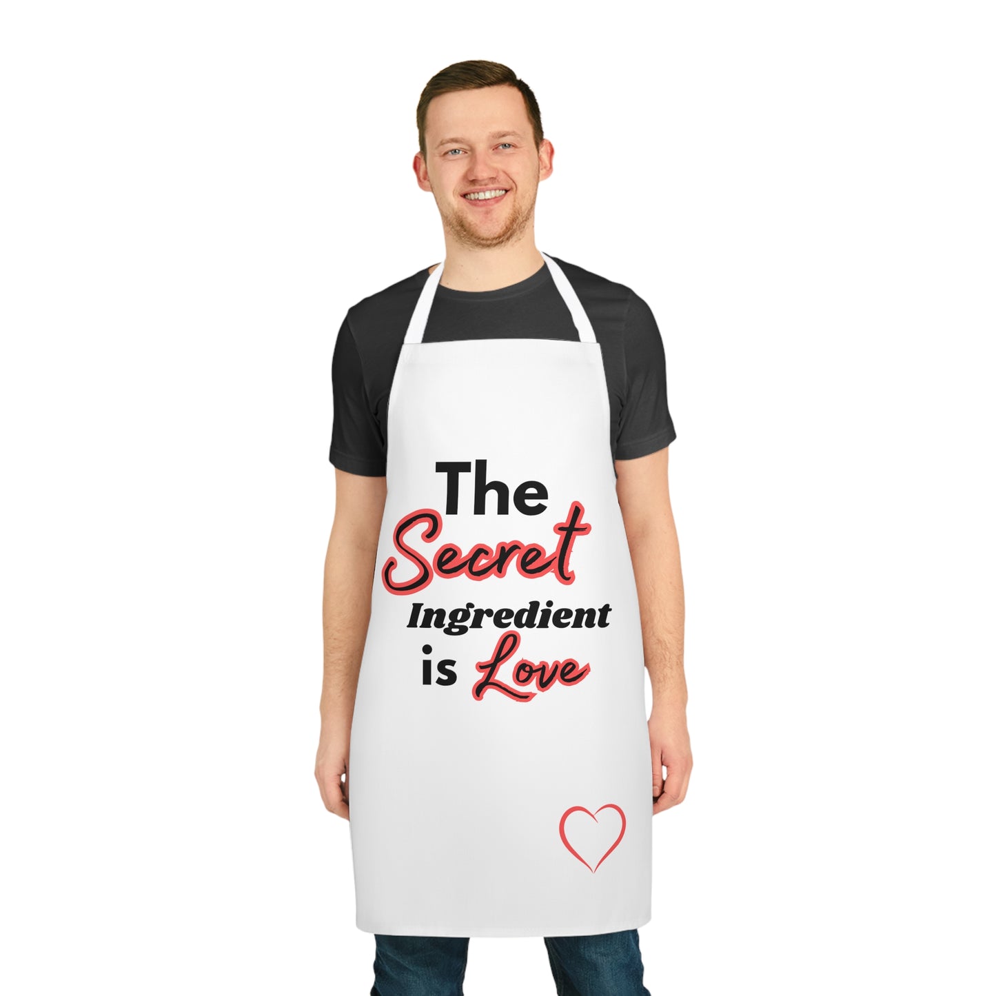 Apron (AOP) - Kitchen Apron - Chefs Cooking Apron - Adjustable, Stylish, and Durable - Cooking and Baking Essential - Valentines Day Gift